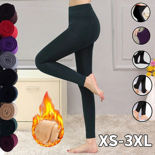 Velvet Pantyhose Autumn Winter Women Girls Thickened Thermal Pants Elastic Daily High Waist Wool Leggings Soft Comfortable Gift